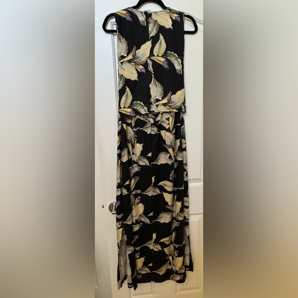 EUC Tommy Bahama Silk Vtg Tropical Print Front Tie Maxi Dress in Women's 12